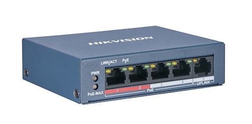 Εικόνα της DS-3E0105P-E/M (B) 4-Port PoE Switch (Unmanaged) Hikvision