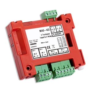 Εικόνα της MAD-422  Διευθυνσιοδοτούμενο Module Παρακολούθησης : Ελέγχου 2 Εισόδων Με Ενδειξη Λειτουργίας Για Έλεγχο Συσκευών Detnov