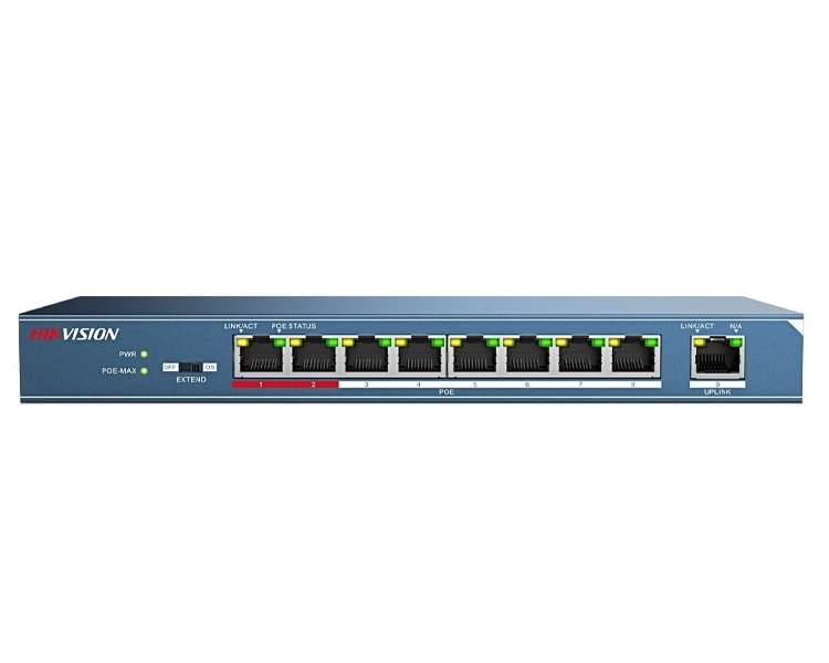 Εικόνα της DS-3E0109P-E/M (B) 8Channel Hikvision POE switch