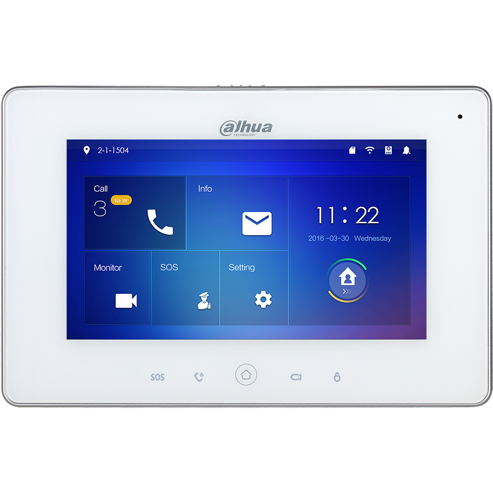 Εικόνα της VTH5221DW-S2  Indoor Monitor 7-inch Touch Screen WiFi : PoE Dahua