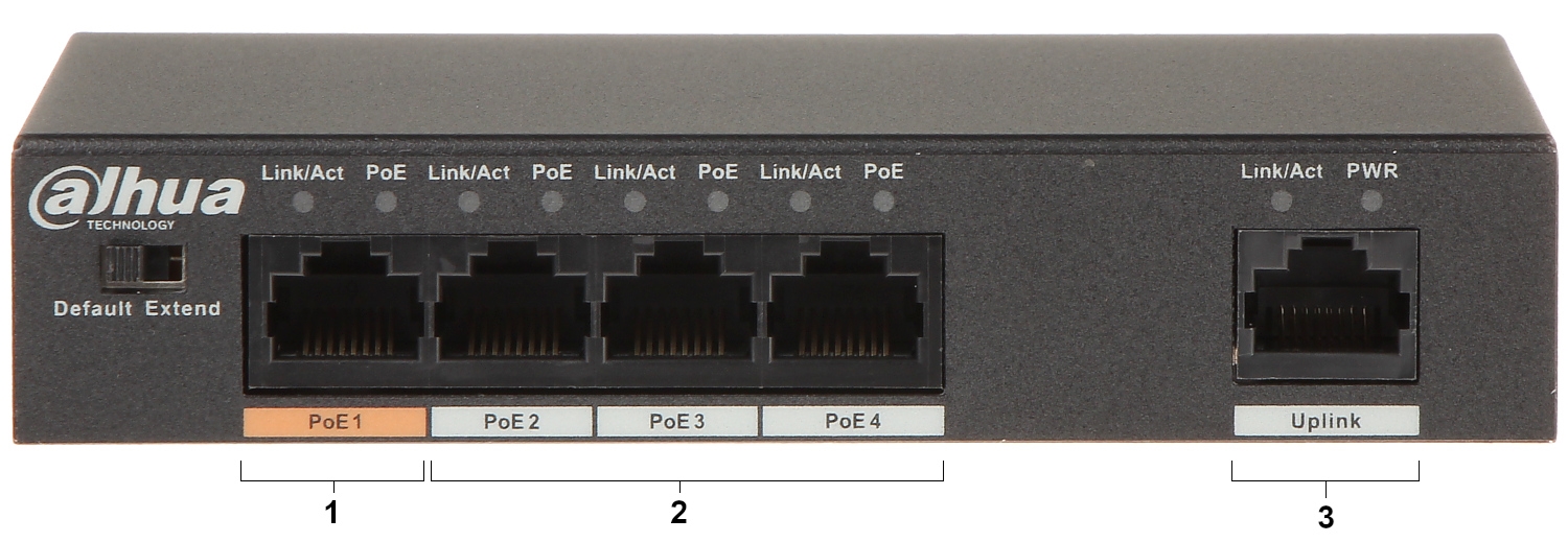 Εικόνα της PFS3005-4ET-60  4-Port PoE Switch (Unmanaged) Dahua