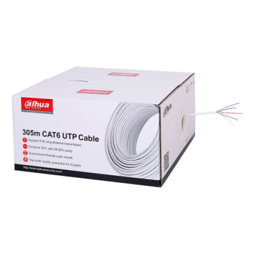 Εικόνα της PFM923I-6UN-C 305m UTP CAT6 LSZH Cable White Dahua