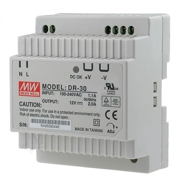 Εικόνα της DR-30-12 DR 12V/24W/2A DIN rail power supply units