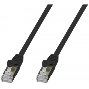 Εικόνα της ICOC U6-SLIM-005BKT UTP Black 0.5m Network Patch Copper Cable Ultra Slim Cat.6